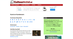 Desktop Screenshot of cultuurarchief.nl